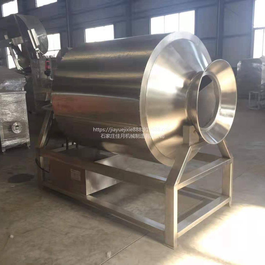 佳月机械新疆玛仁糖炒制机器设备 大容量拉丝蛋白炒锅 全自动滚筒炒货机