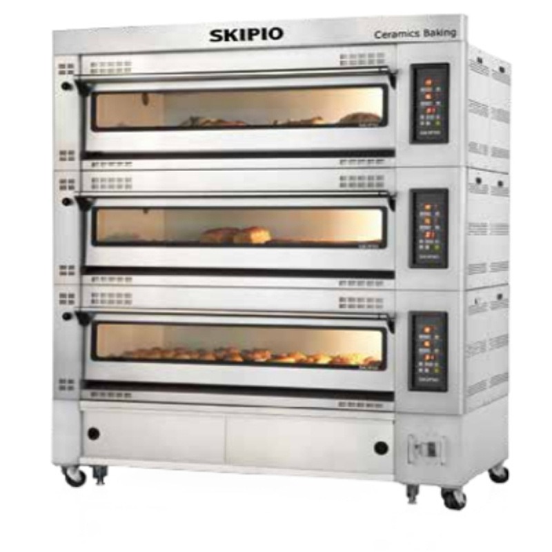 SHIPIO世备烤箱商用面包蛋糕店烘培店三层九盘烤箱SDO-33层炉烘炉设备西安销售