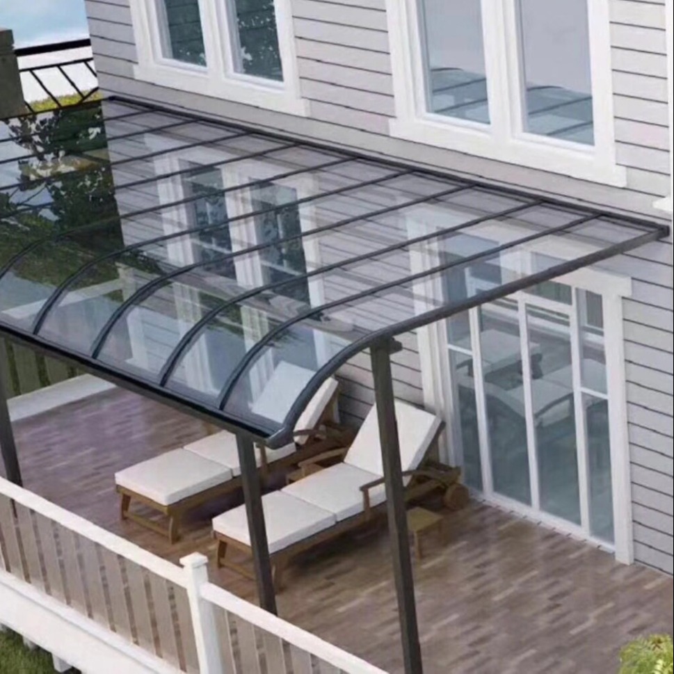 免费设计 铝合金院子阳台遮雨棚 欧式装饰遮雨棚 遮阳棚停车棚