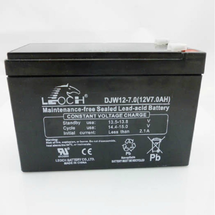 理士蓄电池DJM12-7.0 12V7.0AH 无机房电梯松闸电池理士12V7AH LEOCH/DJW12-7.0消防