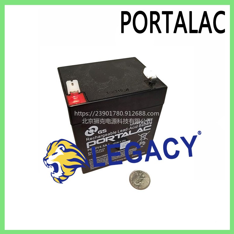 PORTALAC蓄电池Portalac PEA12V4.5F1 12V 4.5Ah 应急灯替换电池