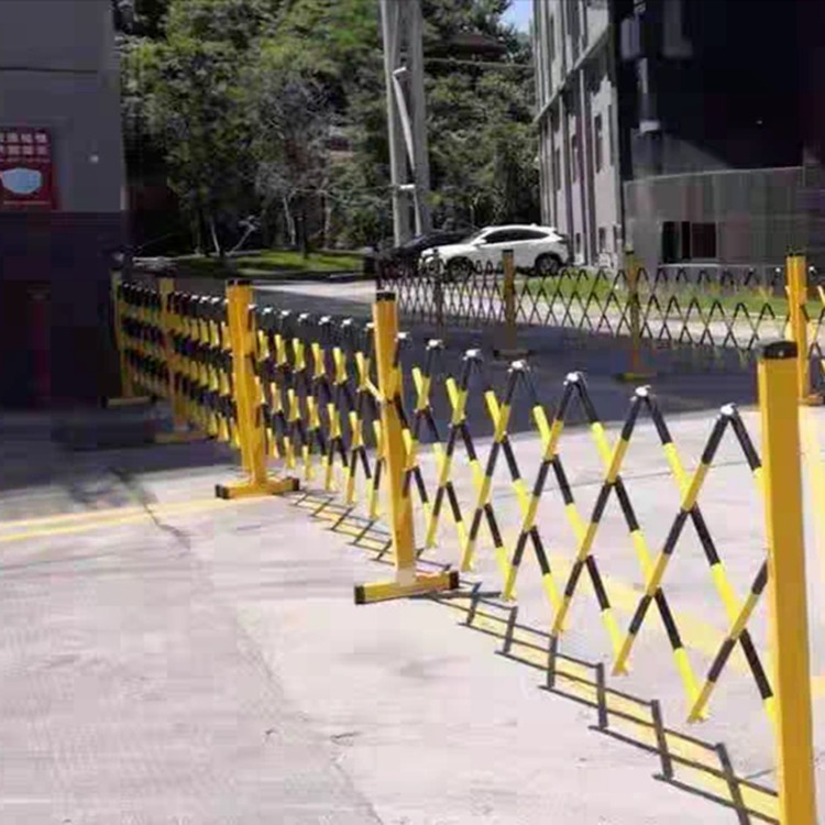 绝缘电阻伸缩护栏 红白相间隔离栏 道路施工防护栏 智科厂家批发