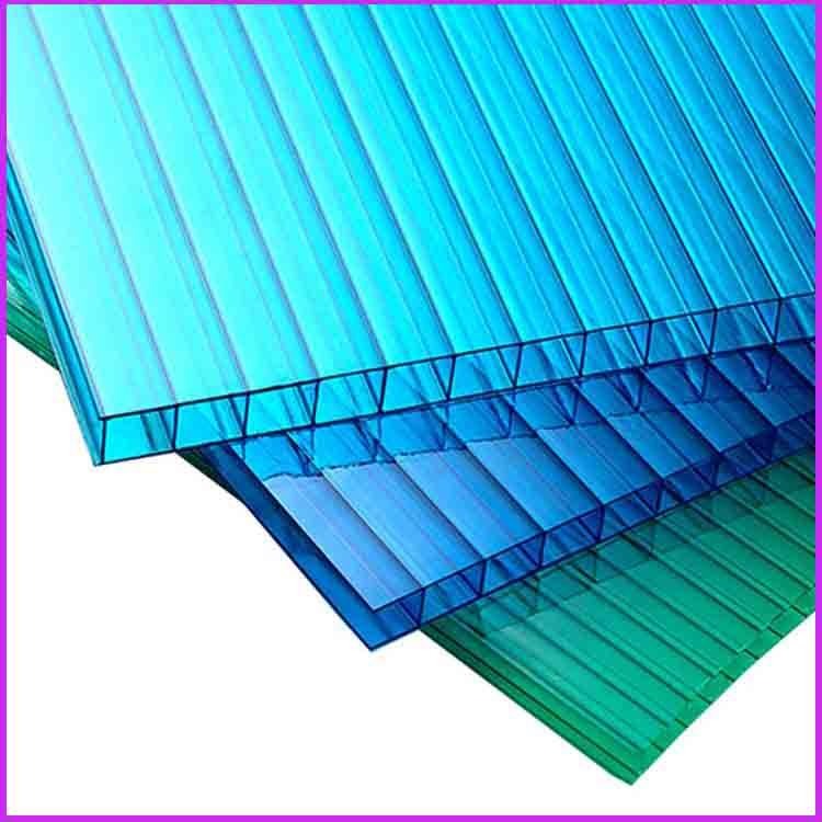 辛集市10mm厚阳光板 双层单腔PC阳光板 连廊雨棚PC阳光板厂家定做