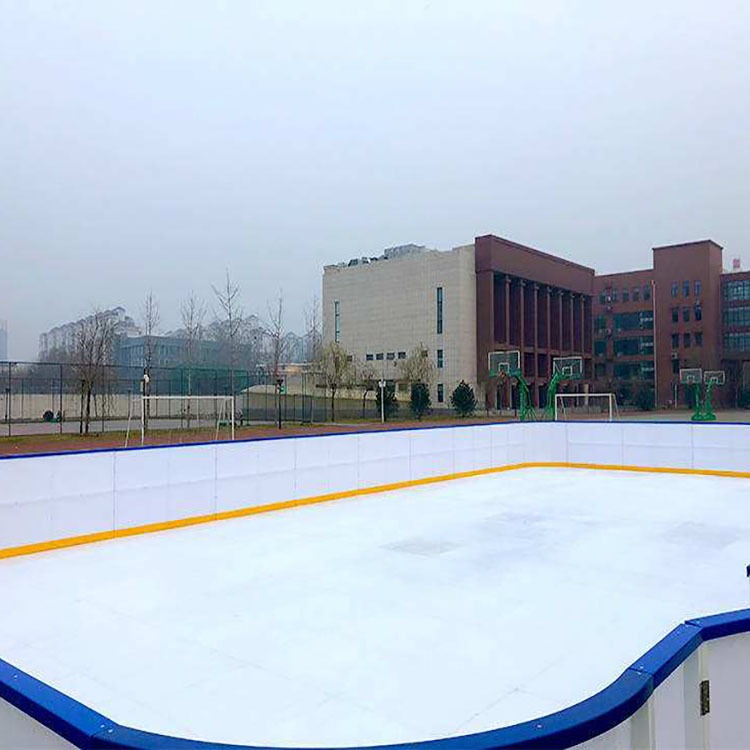 高分子仿真冰板人造冰场可拼接冰球场地板仿真冰场塑料滑板