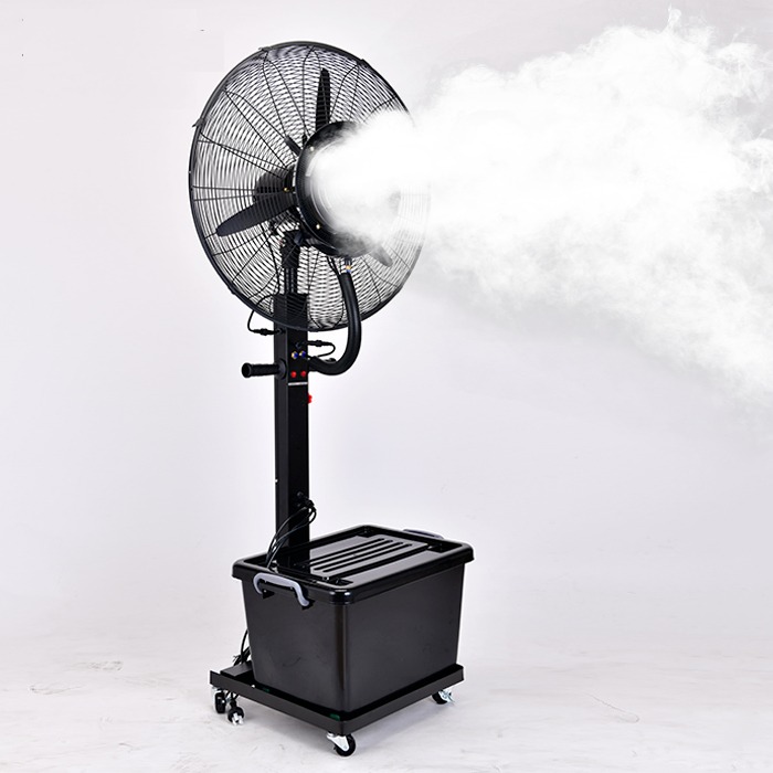 工业电喷雾风扇加水雾化加湿加冰商用家用户外强力降温落地扇摇头图片