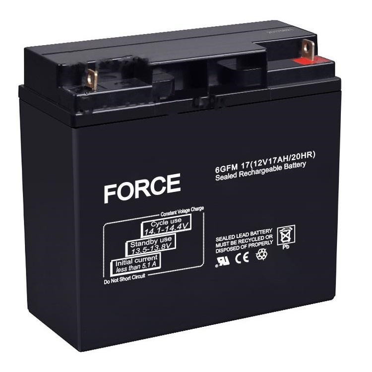 FORCE强势蓄电池6GFM17 12V17AH不间断电源 高低压配电柜