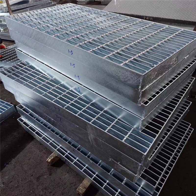 镀锌格栅板洗车网格板不锈钢沟盖板楼梯踏步板钢制热镀锌钢格板栅峰尚安