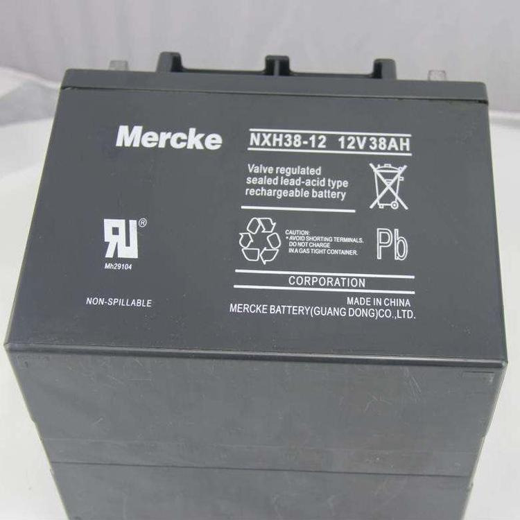 Mercke默克蓄电池NXH26-12 默克12V26AH 铅酸配电柜应急免维护蓄电池