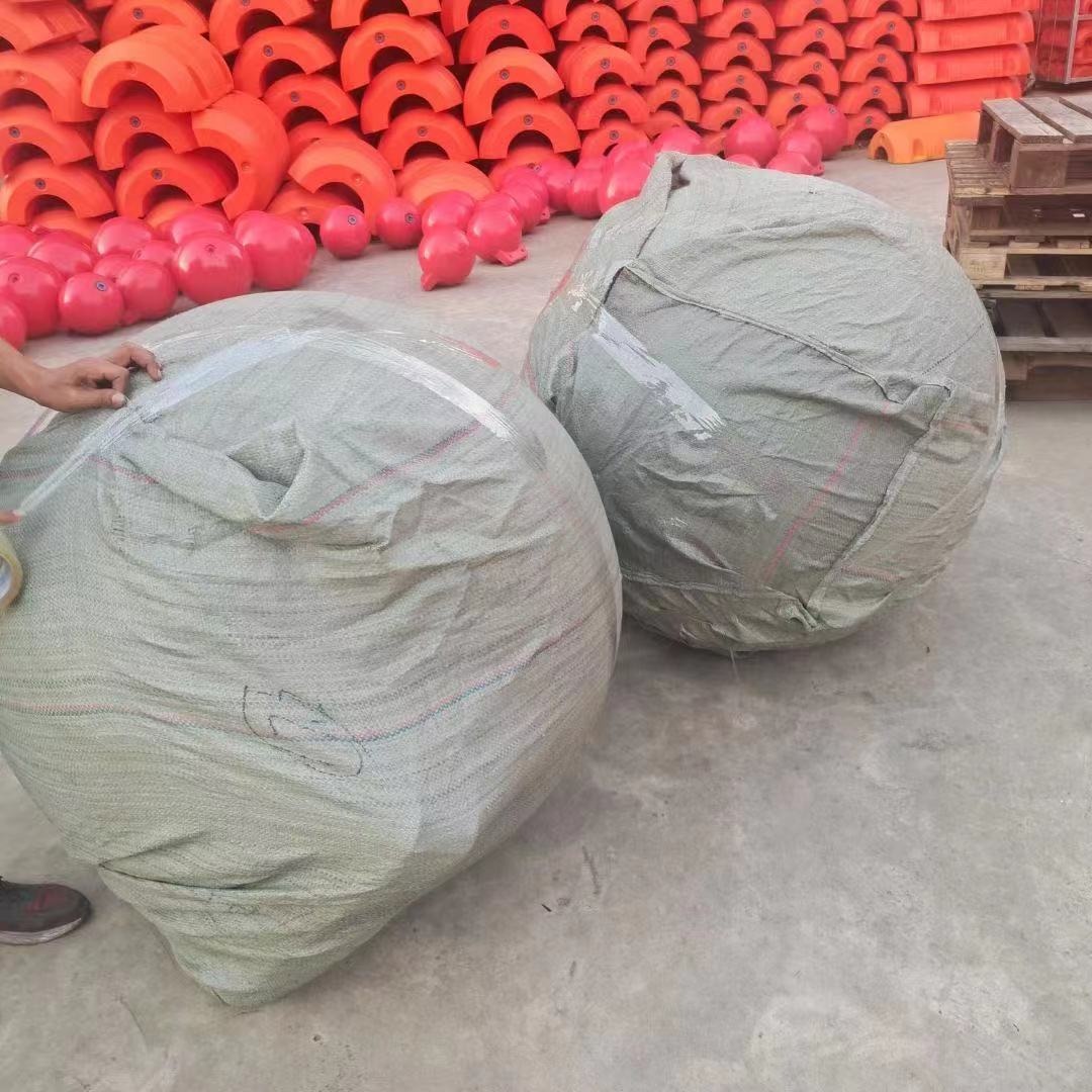 长沙运河拦船警示浮球特色 直径1000湖上塑料浮球pe材质