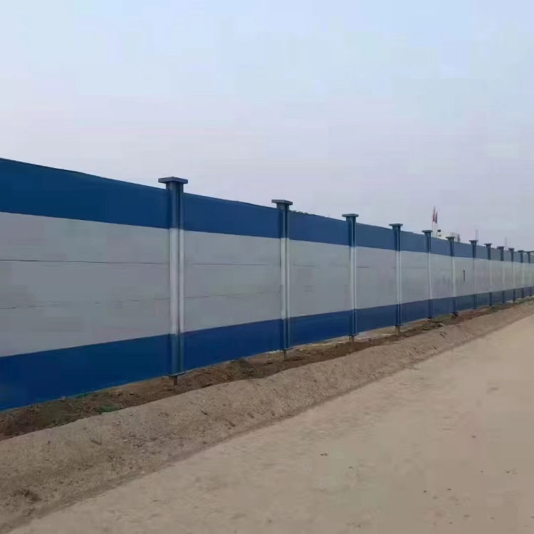 耀江小区工地工程钢结构装配式防护围挡围墙灰色 蓝色