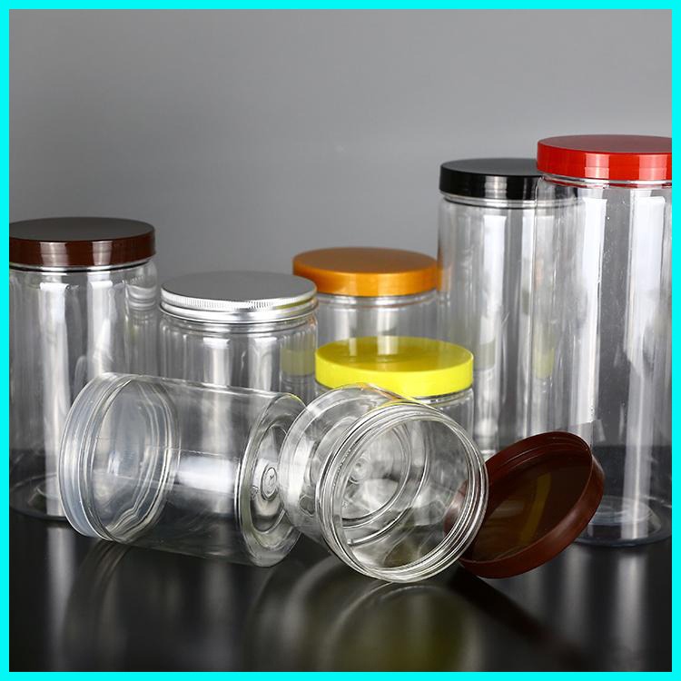 博傲塑料 300ml透明塑料曲奇饼干罐 400mlPET透明塑料罐 食品罐
