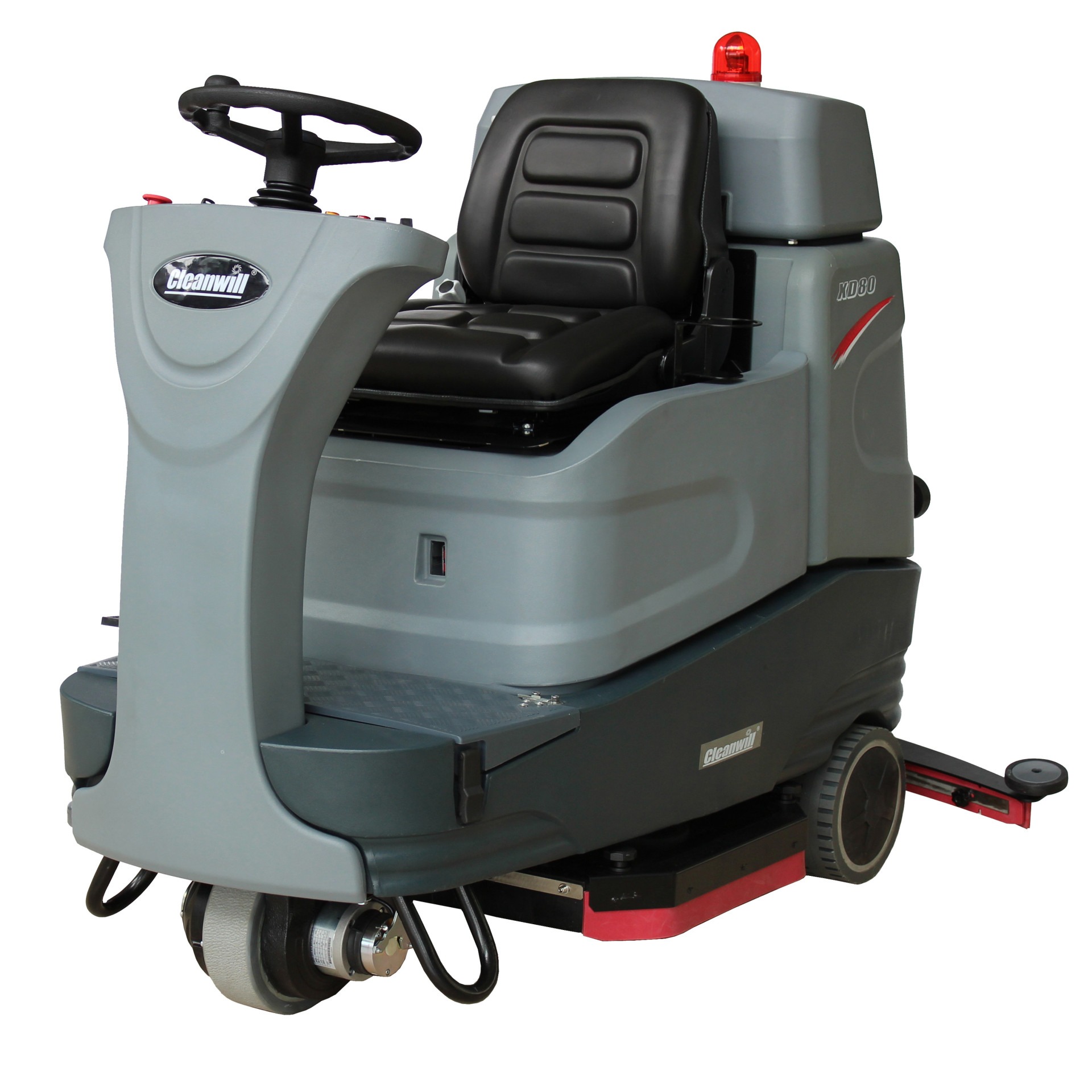 驾驶式洗地机 擦地车 双电机刷盘  大容量污水箱拖地车 cleanwill/克力威 XD80