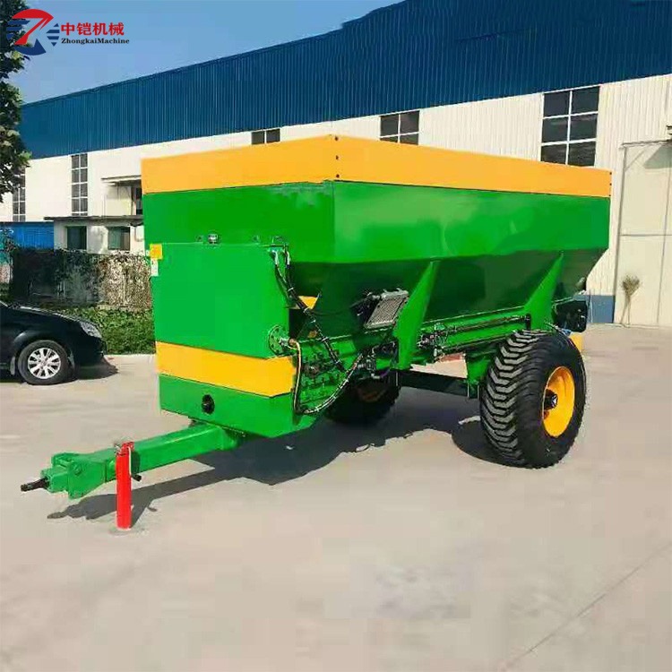 农业有机肥撒粪车 中铠牵引式撒肥车 3方机械湿粪撒粪机