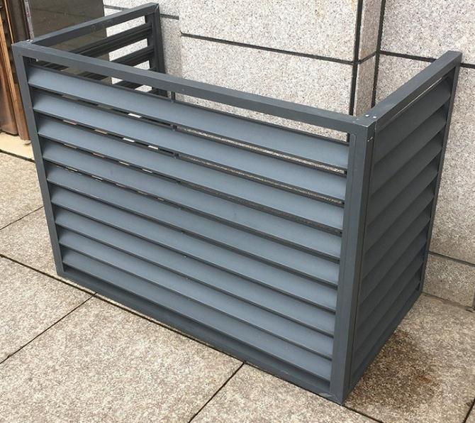 江苏建材厂家铝合金百叶窗空调罩安装空调格栅批发室外防护栏