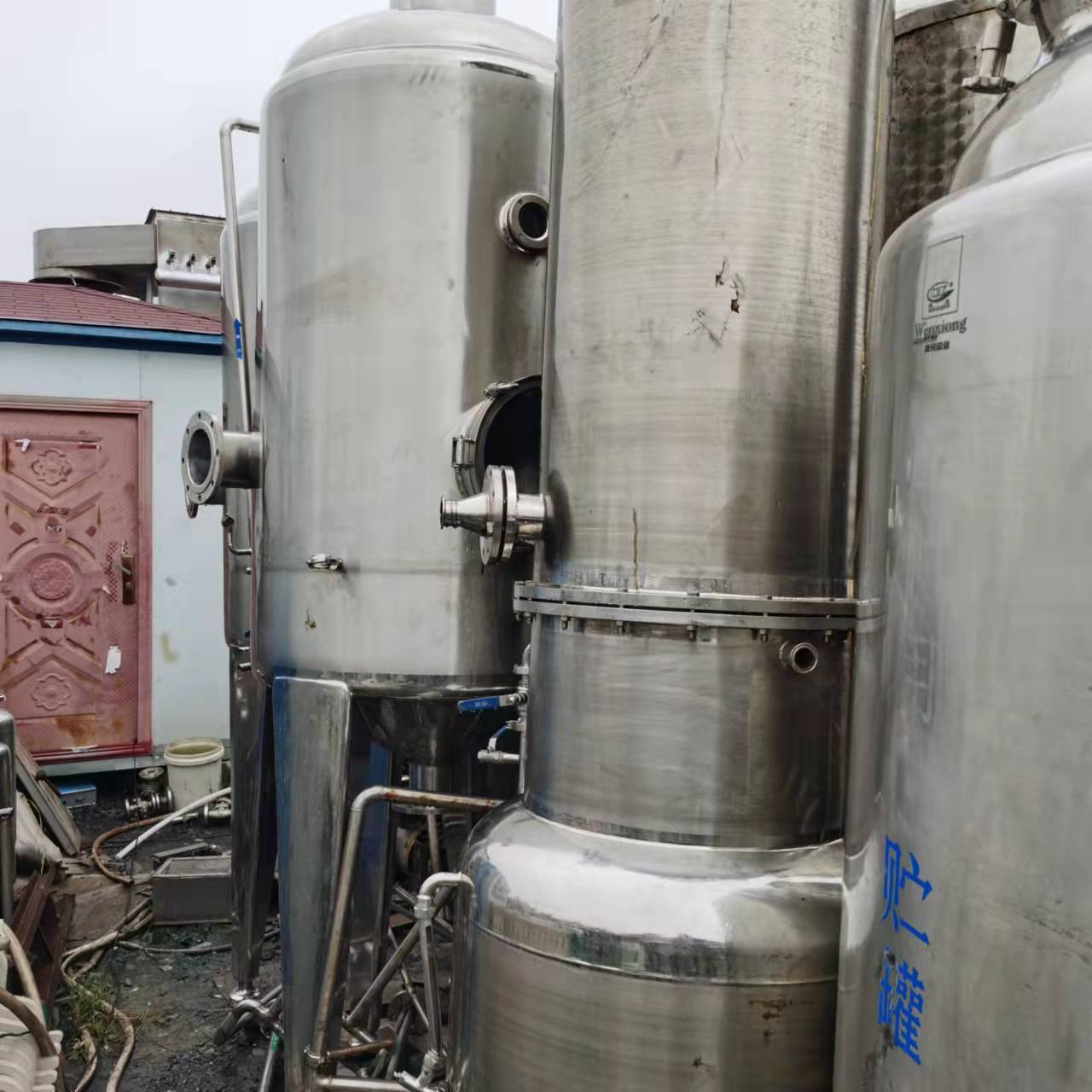 回收 二手强制循环蒸发器  二手污水蒸发器 二手单效蒸发器 嘉运二手设备 厂家直销