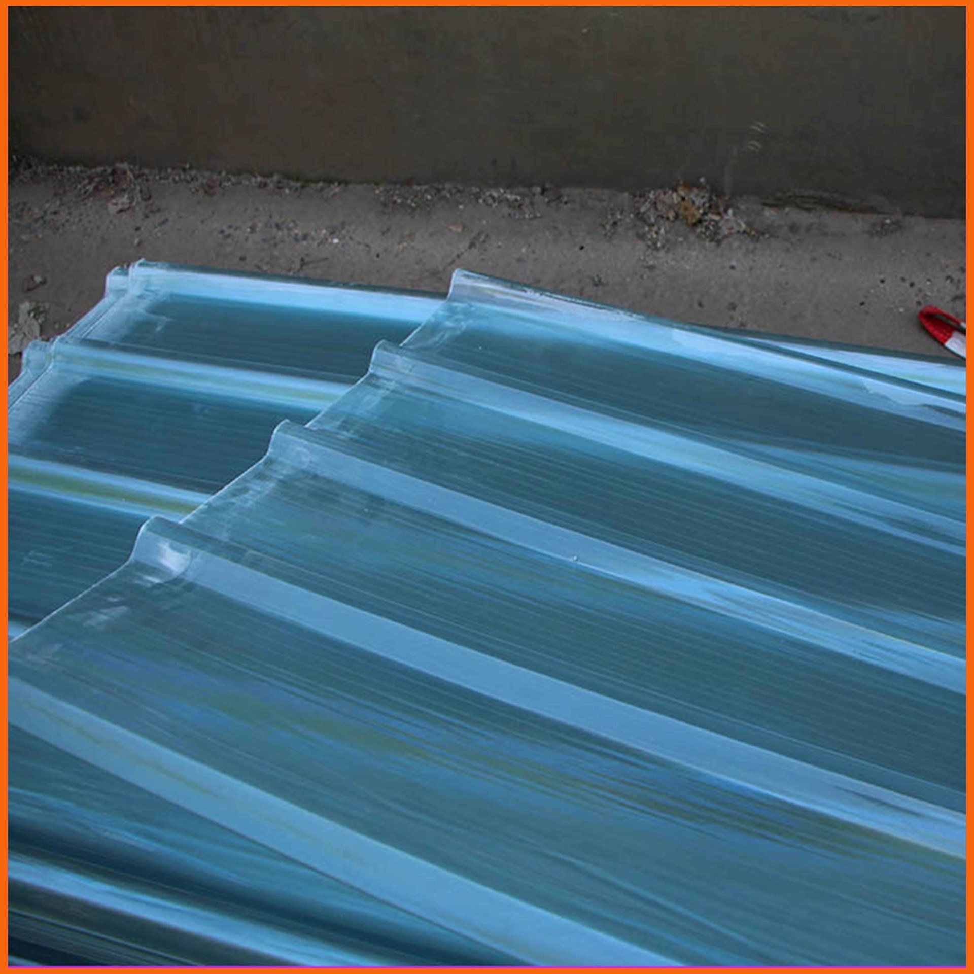 干粪棚透明FRP采光带 济南玻璃钢压型板 波浪型聚酯采光瓦厂家定制