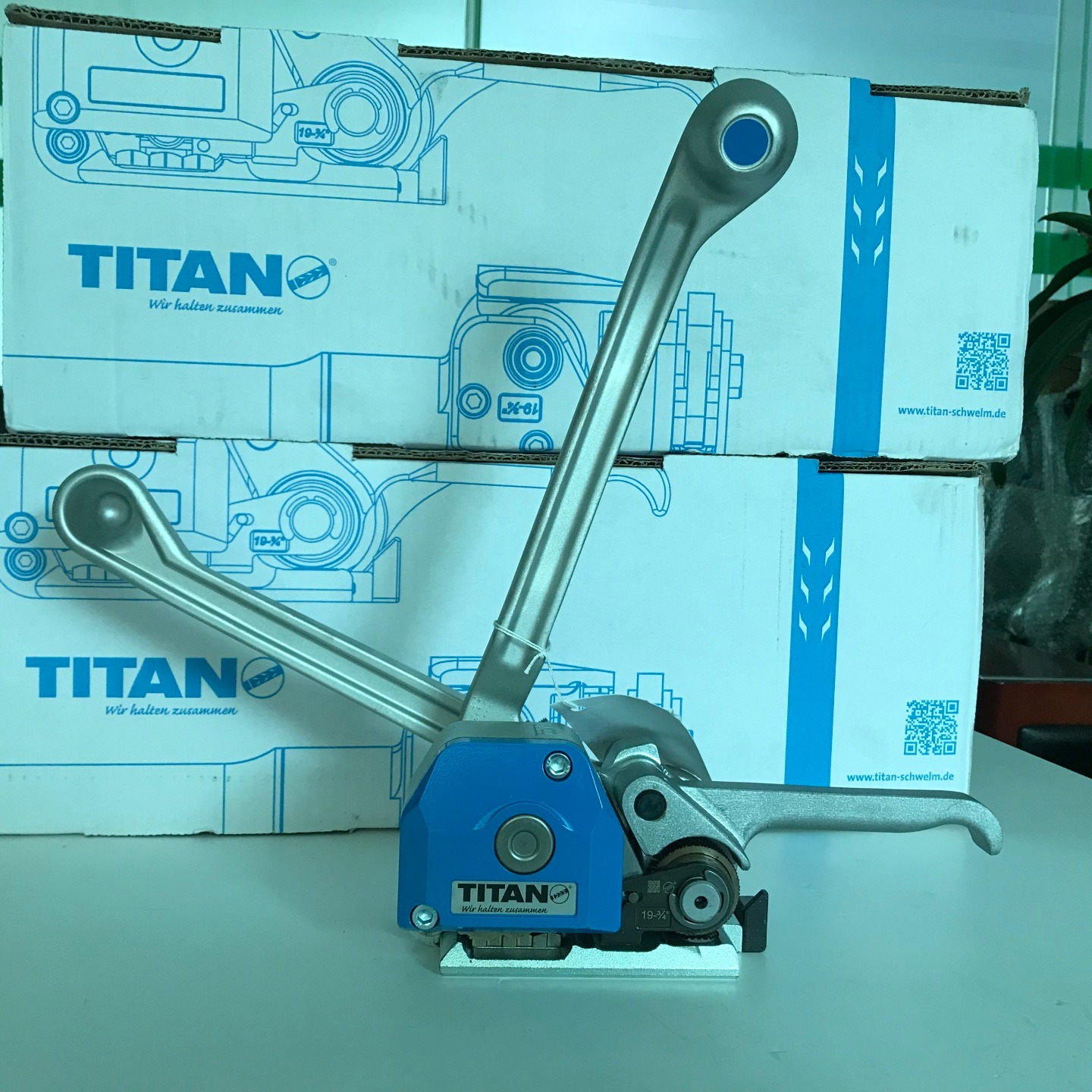 TITAN免扣钢带打包机 HKE-L打包机配件 机用打包带生产设备 手持式钢带打包机价格