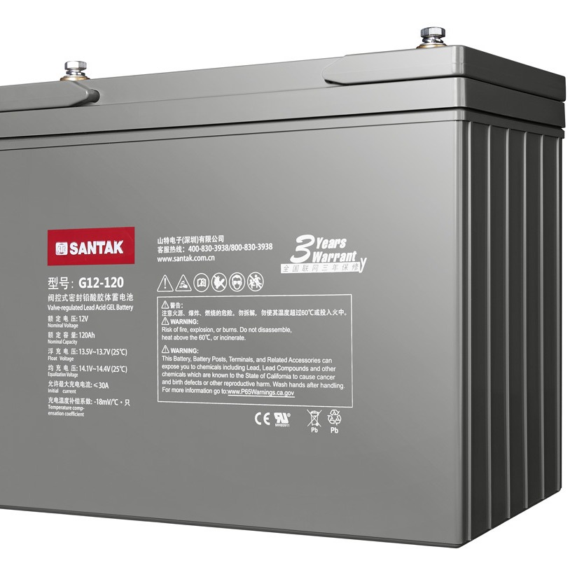 山特C12-150/12V/150AH胶体免维护蓄电池超长续航耐酸碱
