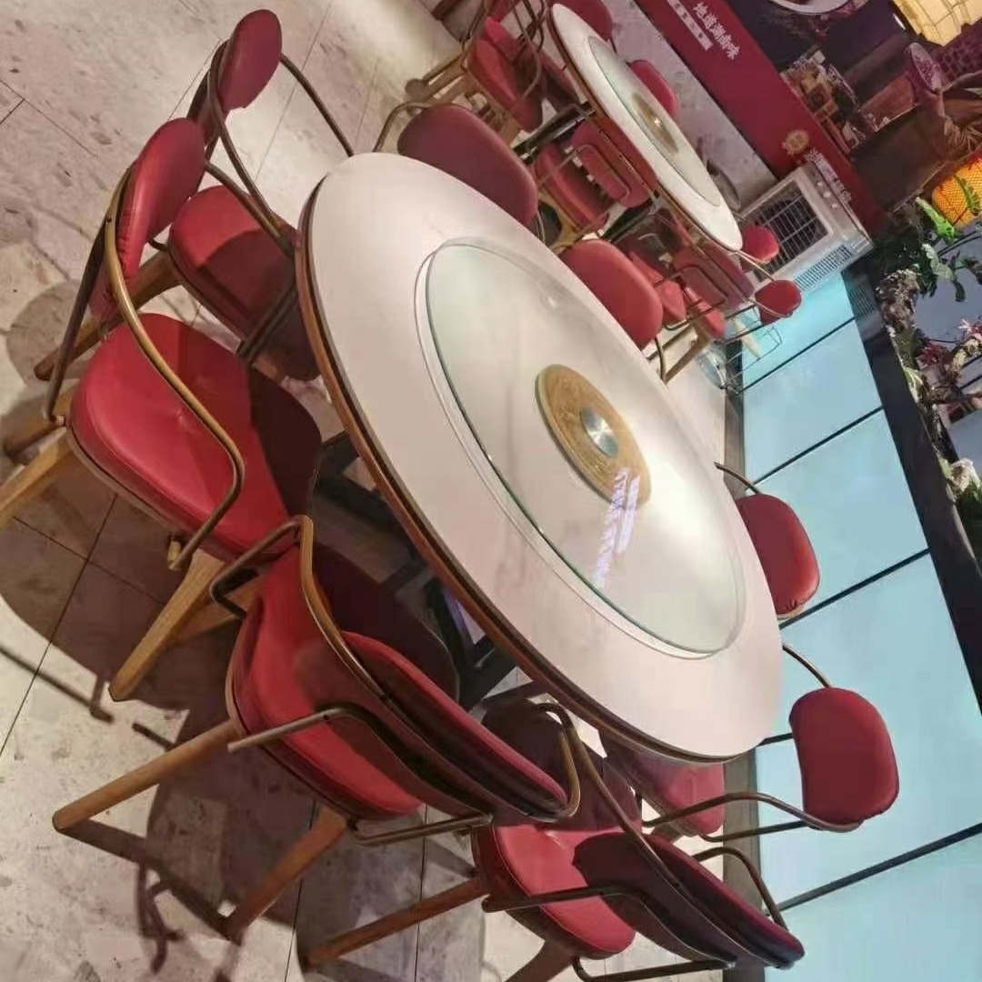多多乐 中式餐厅桌椅 金属餐厅桌椅 仿古餐桌椅 支持定制