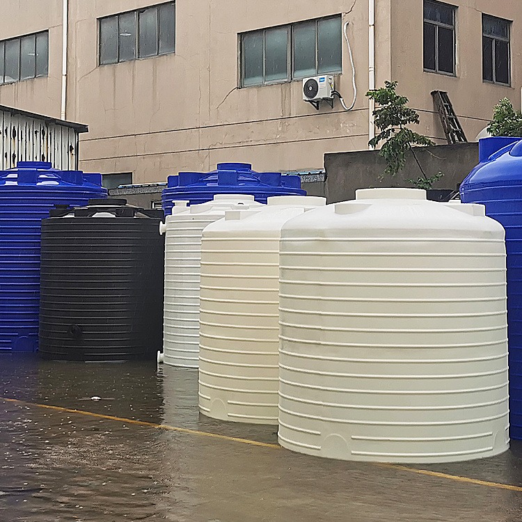 6吨石英砂酸洗罐立式平底 6立方化工塑料桶LLDPE材质 建筑工地供水