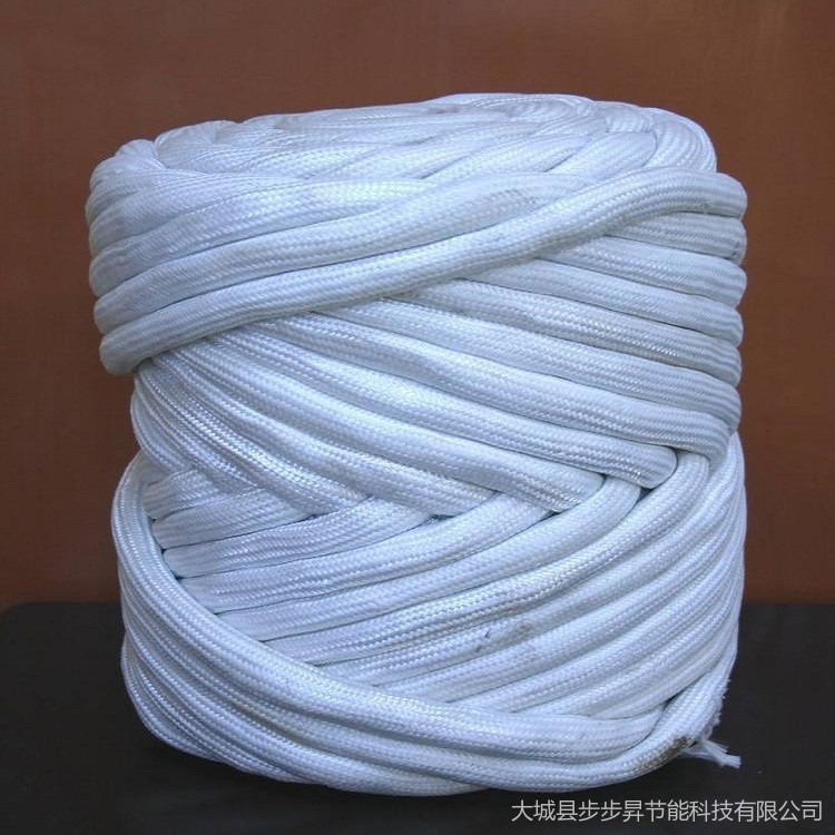 硅酸铝圆编绳 步步昇纤维绳厂家 陶瓷纤维盘根